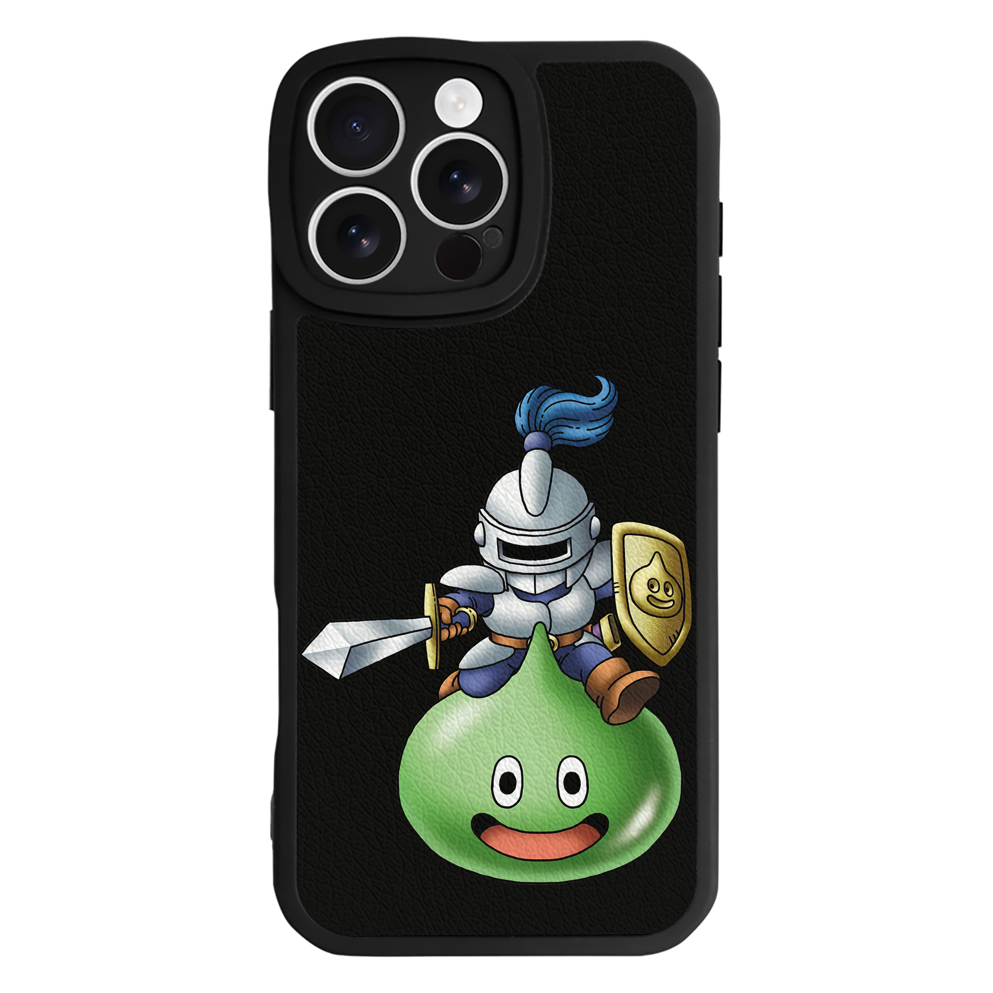 （画像用） ドラゴンクエスト Doragon Kuesuto Dragon Quest 【iPhone 16シリーズ対応】シリコンスマホケース（レザー調） 材質：シリコン
